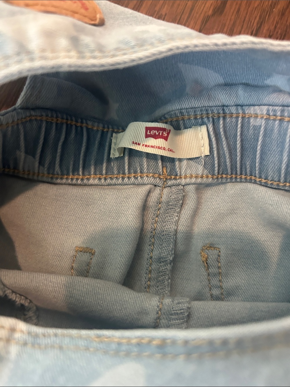 Levi's Light Blue Denim Heart & Star Overall Dress - Picture 3 of 4